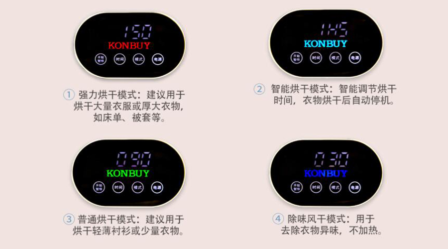 謹記！衣物烘干機不同干衣模式的使用建議